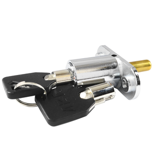 Cerradura de enganche de remolque tubular Aleación de zinc Acabado cromado Cerradura ABA de alta calidad de Taiwán - Product Image 3