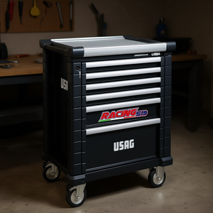 Armoire à outils à roulettes Usag Racing avec 6 tiroirs, armoires à outils vides - Product Image 3