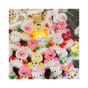 Linterna de bambú con luz LED para mediados de otoño, nuevo estilo, tejido hecho a mano, linterna portátil de bambú brillante de peluche - Product Image 4