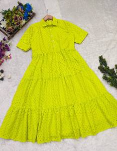 ชุดเดรสผ้าไหมชิ้นเดียวสำหรับผู้หญิงชุดเดรสปักลายผ้าฝ้ายชุดแมกซี่สำหรับงานแต่งงานและงานปาร์ตี้ - Product Image 6