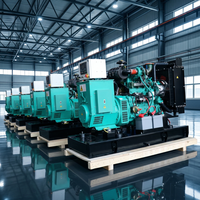 Groupe électrogène diesel industriel 10 kVA/kW, 40 kVA, 100 kW, 200 kW/kVA, 300 kVA, 500 kW, 1000 kW, 50/60 Hz, triphasé, à châssis ouvert pour usine