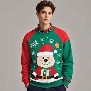 Nueva Llegada Conjunto Unisex 100% Algodón Impresión Digital Personalizada Sudadera Holgada de Felpa Estilo Urbano Informal Elegante y Duradera Corte Regular - Product Image 4