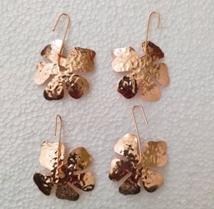 Pendientes de latón de piedras preciosas doradas Pendientes de joyería india de HF CRAFTS - Product Image 6