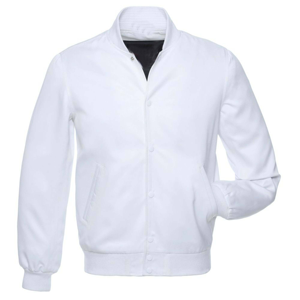 Chaqueta Bomber de Satén Elegante, Diseño Urbano, Cuello Alto, Decoración Bordada con Letras, Unisex, Cómoda, Informal - Product Image 1