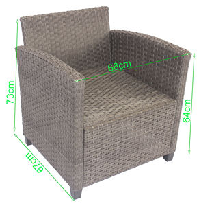 Juego de comedor al aire libre con sensación cómoda, marco de acero, muebles de ratán para exteriores, juego de sofá de comedor de ratán Pe 211G Phu Linh Vietnam - Product Image 4