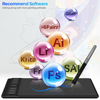 Tablette graphique Huion H641P pour PC portable, dessin, signature, avec stylet tactile
