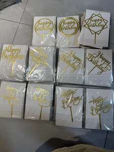 สุขสันต์วันเกิดโรยอุปกรณ์ตกแต่งเค้กเ<span class=keywords><strong>พ</strong></span>ื่อเ<span class=keywords><strong>พ</strong></span>ิ่มสัมผัสเทศกาลให้กับเค้กแสนอร่อยของคุณ - Product Image 4