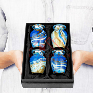 Pot d'urnes de cendres humaines de taille mini fini en émail unique 2025 - Product Image 3