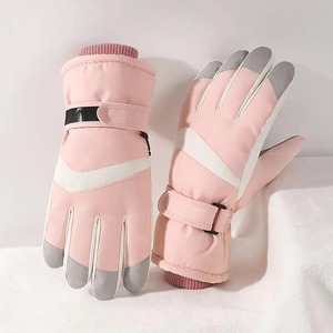 Gants de ski en cuir de haute qualité pour hommes Gants de neige d'hiver coupe-vent et imperméables Meilleur taux et plus chaud - Product Image 2