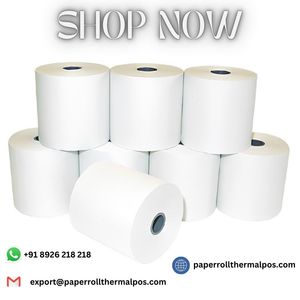 מודפס מותאם אישית 57 מ "מ כיתה 65 Gsm נייר תרמי מגלגל 2 1/4 \" pos נייר גלגול מחיר זול 80 x80 מ "מ 3-1/8 \" לגלגל עבור הקופה - Product Image 3