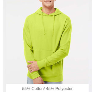 Sudadera con capucha independiente IND4000 Venta al por mayor 400GSM Unisex 100% Algodón Sudaderas con capucha personalizadas Jersey Sudadera con capucha de lana de gran tamaño en blanco - Product Image 2