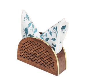 Distributeur de serviettes en bois d'acacia personnalisé Boîtes à mouchoirs de cuisine et de table à manger Porte-serviettes en bois - Product Image 4