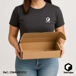 Caja Postal Resistente de 36x12x12 cm, Autoensamblable, con Tapa, de Cartón Kraft Marrón, para Envío de Botellas, Ideal para Peluches - Product Image 4