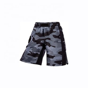 Shorts MMA pour hommes, imprimés par transfert thermique, camouflage, polyester 240g, coupe ample, séchage rapide, vêtements d'entraînement pour arts martiaux mixtes - Product Image 2