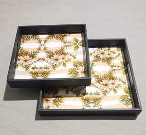 Plateau de service en bois à deux niveaux pour fête de mariage, décoration de table et service de restauration Excellent rapport qualité-prix - Product Image 2