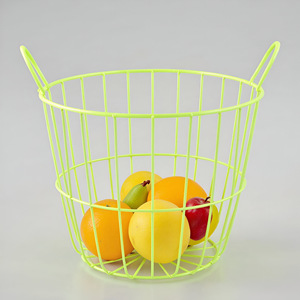 Panier en fil métallique bleu moderne et tendance étagère à épices rangement de fruits organisateur polyvalent cuisine décor à la maison blanchisserie Design armoire étagère à vaisselle - Product Image 5