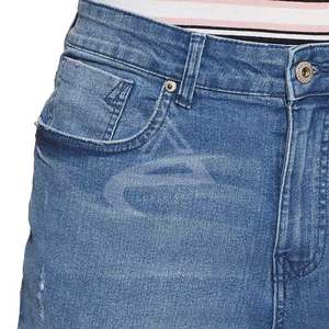 Stock Fashion Men's Regular Fit Mid <b>Waist</b> 100% Cotton <b>Jeans</b> Wholesale Denim Pants - Product Image 4