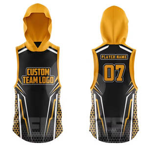 Uniformes de Entrenamiento de Fútbol Americano con Capucha, Personalizados OEM, Transpirables, 100% Poliéster, con Parches Impresos de Alta Calidad, al por Mayor - Product Image 4