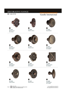 Bouton de placard en fer noir vintage de haute qualité avec installation facile pour la cuisine et la commode de villa extérieure de chambre à coucher - Product Image 4