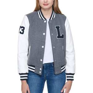 Chaqueta de Béisbol Personalizada de Último Diseño para Hombre, Talla Grande, Chaqueta Universitaria de Invierno con Ribete de Lana, Tejida 100% Lana, Estilo Vintage - Product Image 6