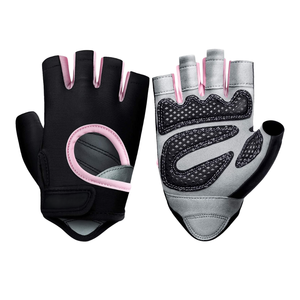 ถุงมือเล่นยิมหนังสีดำทนทานพร้อมแผ่นรองข้อมือเพื่อความสบายในการออกกำลังกายอย่างหนักสำหรับเล่นกีฬา - Product Image 4