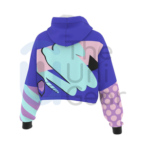 Haute qualité nom personnalisé Logo sweats à capuche coton unisexe épais confortable élégant haut court pour les femmes fabricants de sweat à capuche en gros - Product Image 2