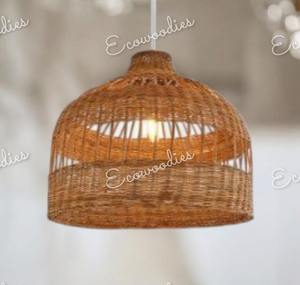 Suspension en bambou plafonnier lustre suspendu dôme suspendu abat-jour de plafond fait à la main pour hôtel café chambre - Product Image 6