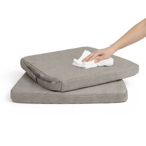 Cuscino per Sedia Idrorepellente 42x40x4cm Facile da Pulire con Cinghie di Fissaggio e Fodera Rimovibile con Cerniera, Cuscini Lombari e per Seduta - Product Image 1