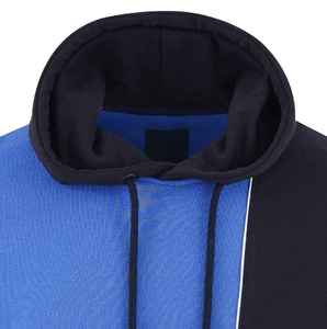 Sweat-shirts pour hommes avec logo personnalisé, bleu et noir, de haute qualité, surdimensionnés, streetwear, pull-over vintage, en coton lourd pour hommes - Product Image 5