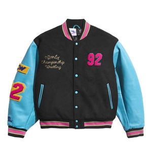 Manufacturer's New High Quality Custom Baseball Bomber Varsity Jacket for Men Chenille Embroidery Letter High Street for Winter - Product Image 1