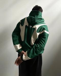 Jersey de algodón de alta calidad, sudaderas de lana, sudaderas con capucha de gran tamaño con bordado personalizado, procesamiento de fábrica personalizado OEM - Product Image 6