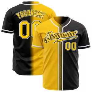 Uniforme de Béisbol para Adultos, Jersey Personalizado con Cuello en V y Manga Corta, Bolsillos, Tela Cómoda y Duradera para Nombres de Equipos Personalizados - Product Image 4