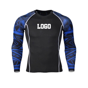 Customized Sublimation Long Sleeve Rashguard MMA Rashguard <b>BJJ</b> Rashgaurd for Men and Women / Custom Design Jiu Jitsu <b>Rash</b> <b>Guard</b> - Product Image 1