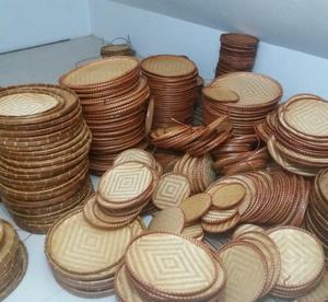 Cesta de aventamiento plana Bandeja redonda de bambú Material flexible Mejor calidad Precio competitivo del exportador Vietnam - Product Image 4