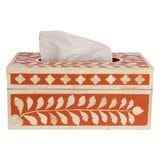 Boîte de rangement en incrustation d'os carré fait à la main de qualité antique porte-serviettes de luxe pour la décoration de la maison et de l'hôtel - Product Image 2