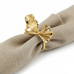 Hanukkah Napkin Rings Gold Metal Menorah Napkin Holders Elegant Chanukah Serviette Buckles For Dinner Party <b>Table</b> Decor - Product Image 6