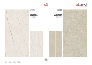 Carreaux en porcelaine de qualité supérieure 600x1200 mm, texture de pierre calcaire mate, grand panneau, revêtement de sol intérieur élégant - Product Image 3