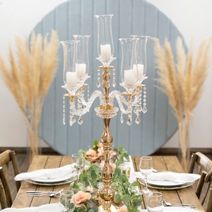 Vente en gros, bougeoir personnalisé élégant en aluminium, dessus de table décoratif moderne en métal pour Noël - Product Image 6