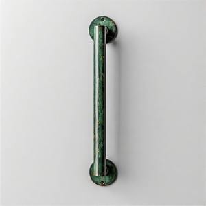 Elegante palanca de puerta de latón hecha a mano, diseño Premium de Crest Regal con acabado de pátina Vintage para aplicaciones de dormitorio y baño - Product Image 6