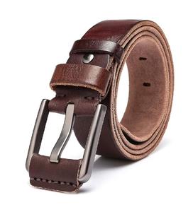 Cinturón de cuero genuino personalizable de Venta caliente con hebilla de acero Estilo formal Tamaños disponibles-Venta al por mayor - Product Image 2