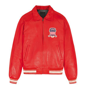 Chaqueta Bomber Unisex Avirex 2026 de Primera Calidad, Personalizada, de Cuero y Lona, con Revestimiento Frontal, Resistente al Viento, Estilo Urbano, Edición Invierno - Product Image 1