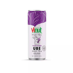 Wholesale Bubble Tea Drink Original Canned 250ml Milk Tea <b>Plant</b>-<b>Based</b> Private Label <b>Beverage</b> Manufacturer Free Sample - Product Image 1