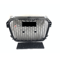 Grille de style RS1 pour Audi A1 S1 8X facelift to RS1 pare-chocs avant grille en nid d'abeille 2013-2015 maille de capot brillant noir et argent