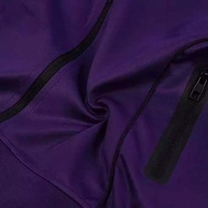 Design Your Own Logo <b>Men</b> Track <b>Suit</b> <b>Purple</b> Color Zipper Customized Fabric Cotton Fleece High Quality Winter Sports Man Tracksuit - Product Image 4