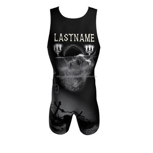 Camiseta de lucha libre Diseños únicos Alta elasticidad Durable Ligero Secado rápido Transpirable Spandex/Poliéster Color personalizado - Product Image 2