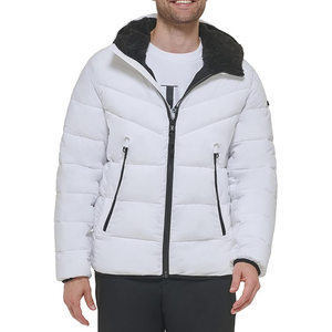 Manteau d'hiver épais et de haute qualité pour hommes OEM Veste longue et chaude à capuche en Sherpa pour l'hiver - Product Image 3