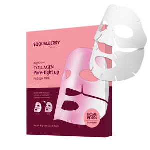 Mascarilla de Hidrogel de Dos Piezas EQQUALBERRY con Colágeno, Vegana, No Irritante, Reduce los Poros, 4 Unidades - Product Image 3