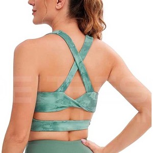 Hauts de yoga en coton biologique Débardeur durable à séchage rapide Style de haute qualité Hauts de yoga pour femmes Pas cher Vente en gros - Product Image 4