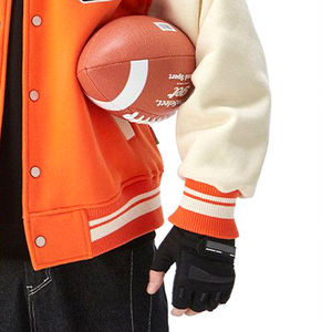 Logo personnalisé Laine Chenille Broderie Baseball Letterman Vestes Hommes Vintage Blanc En Cuir Manches Varsity Veste - Product Image 5