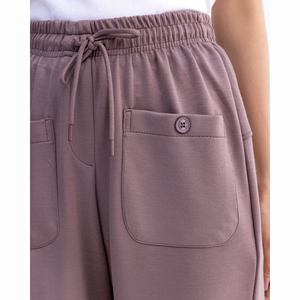 Pantalons décontractés d'hiver pour femmes, meilleure qualité, séchage rapide, respirant, élastique, taille mi-haute, nouvelle mode streetwear, devant plat, 100% coton - Product Image 2